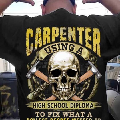 Carpenter using a High School Diploma